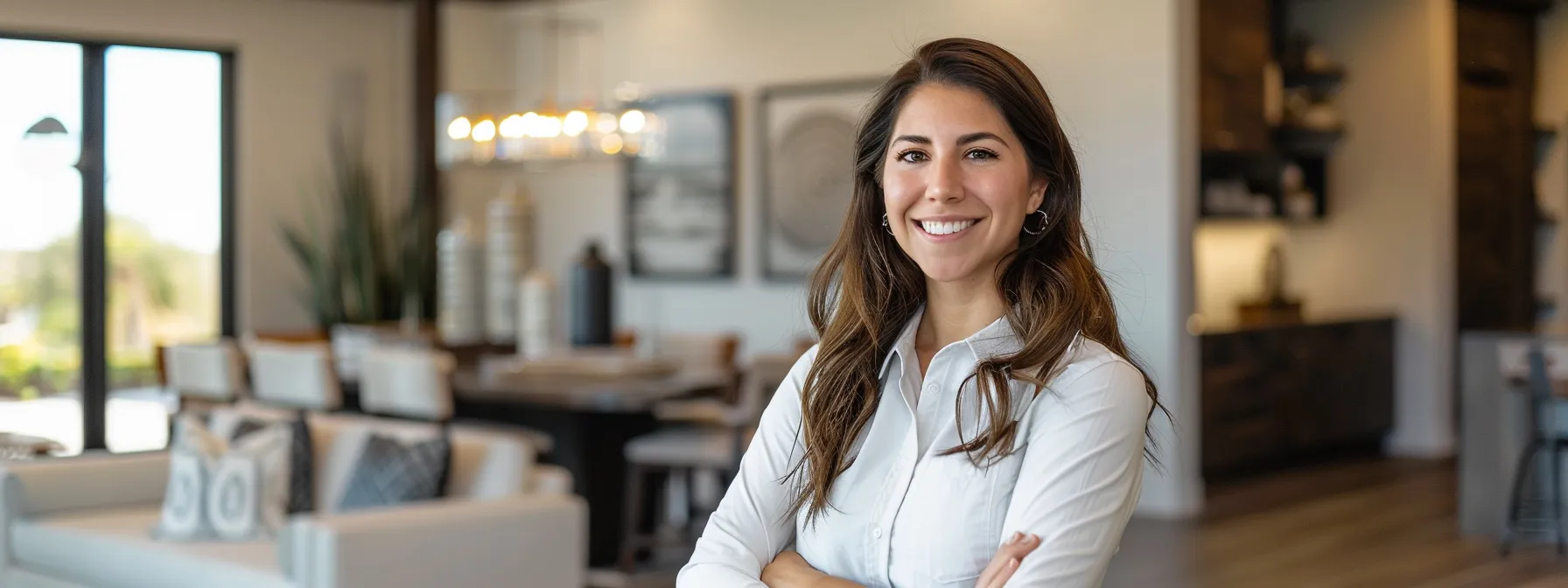 a confident first-time cash home seller stands in a modern mesa office, surrounded by informative resources and tools, as they review practical advice for navigating the cash sale process with clarity and determination.