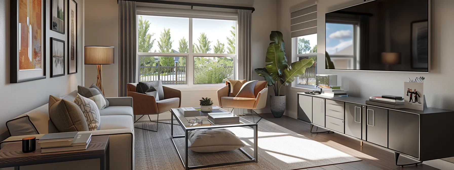 a modern mesa office space showcases a seated homeowner engaged in a focused discussion with a confident cash home buyer, surrounded by documents and a laptop, emphasizing transparency and professionalism in property transactions.